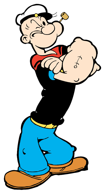 400x742 Popeye The Sailor Man Clip Art Cartoon Clip Art