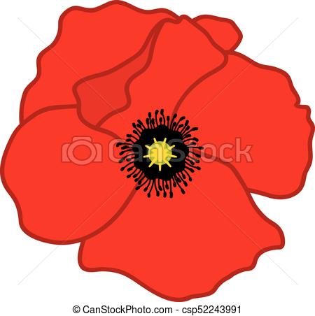 450x452 Vector Bud Of Red Poppy. Vector Poppy. Poppy Vector Eps Vectors