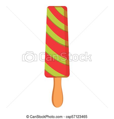 450x470 Isolated Popsicle Icon Image. Vector Illustration Design Clip Art