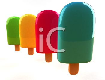 350x266 Picture Of A Variety Of Colorful Popsicles On A Stick In A Vector