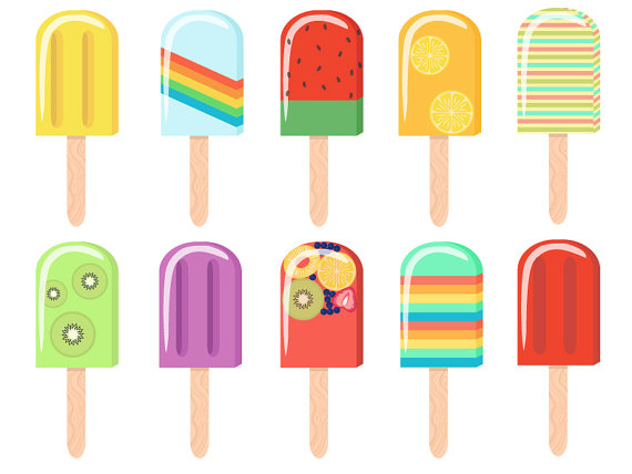 570x428 Popsicle Digital Clip Art