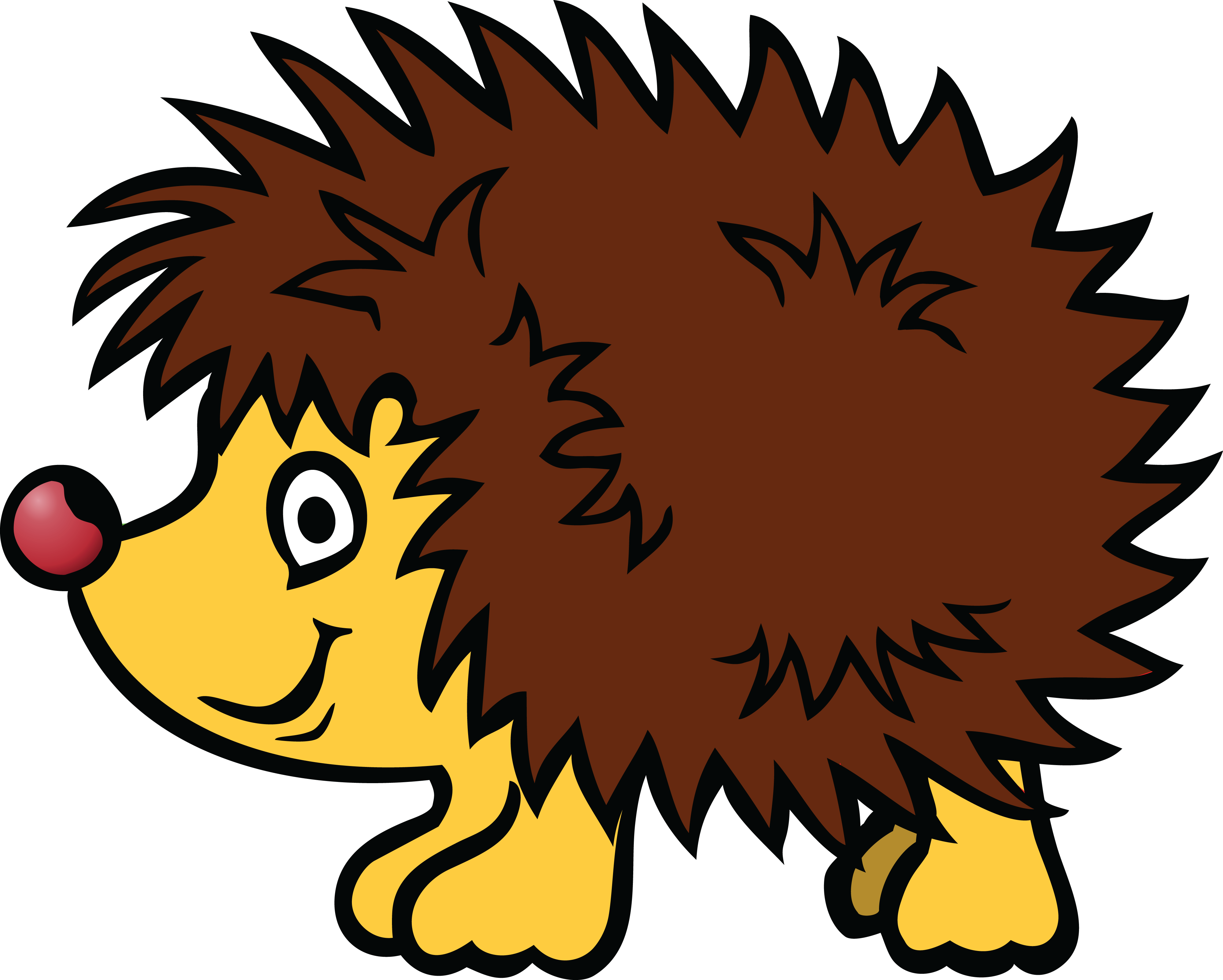 4000x3206 Free Clipart Of A Hedgehog