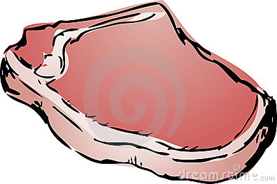 400x265 Pork Chop Cartoon Clipart