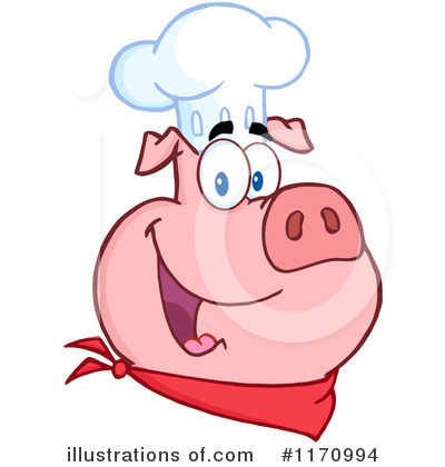 400x420 Pig Chef Clipart