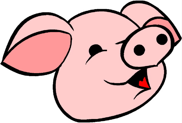 636x429 Pig Head Clipart
