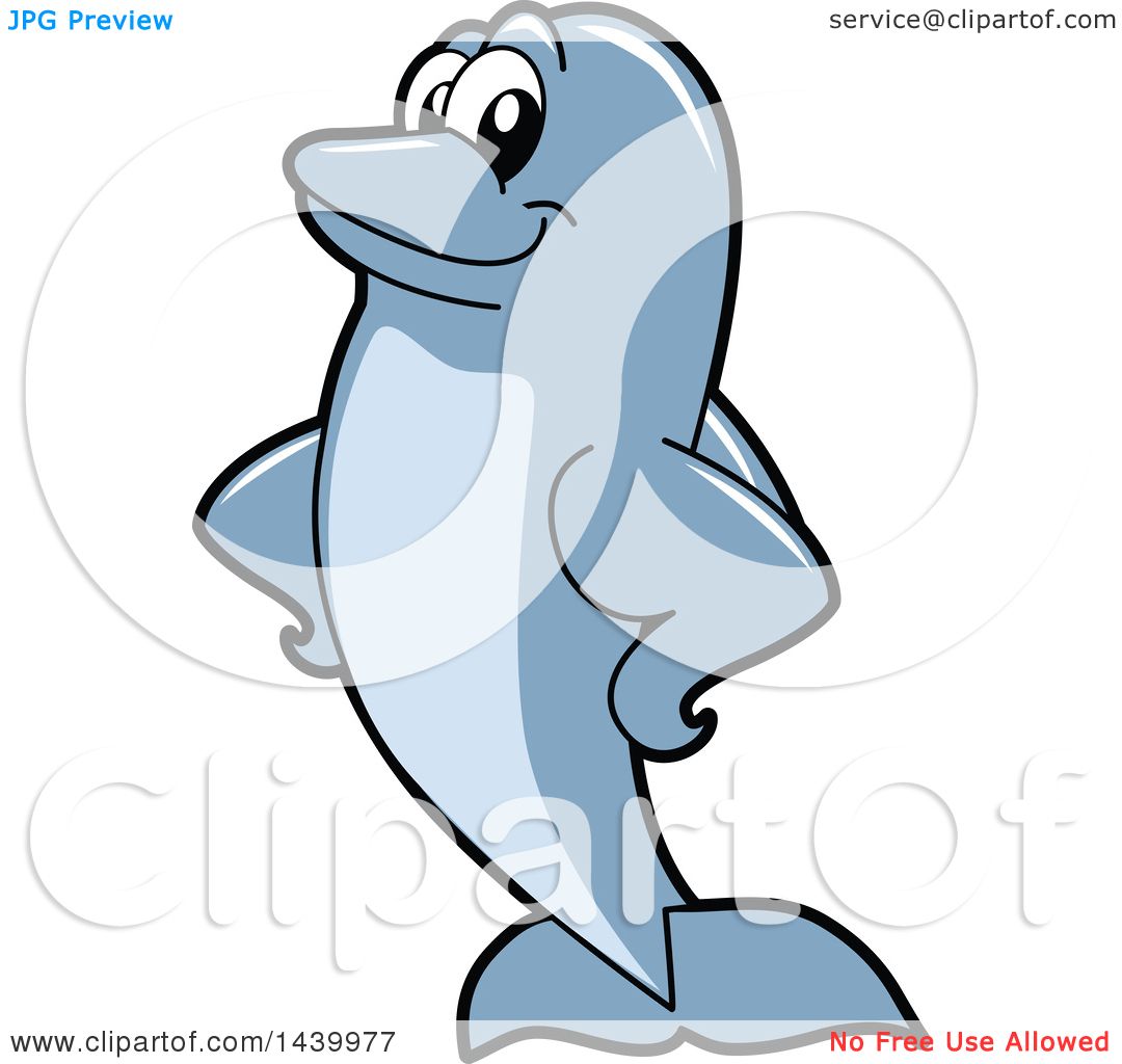 1080x1024 Clipart Of A Porpoise Dolphin School Mascot Character With Fins