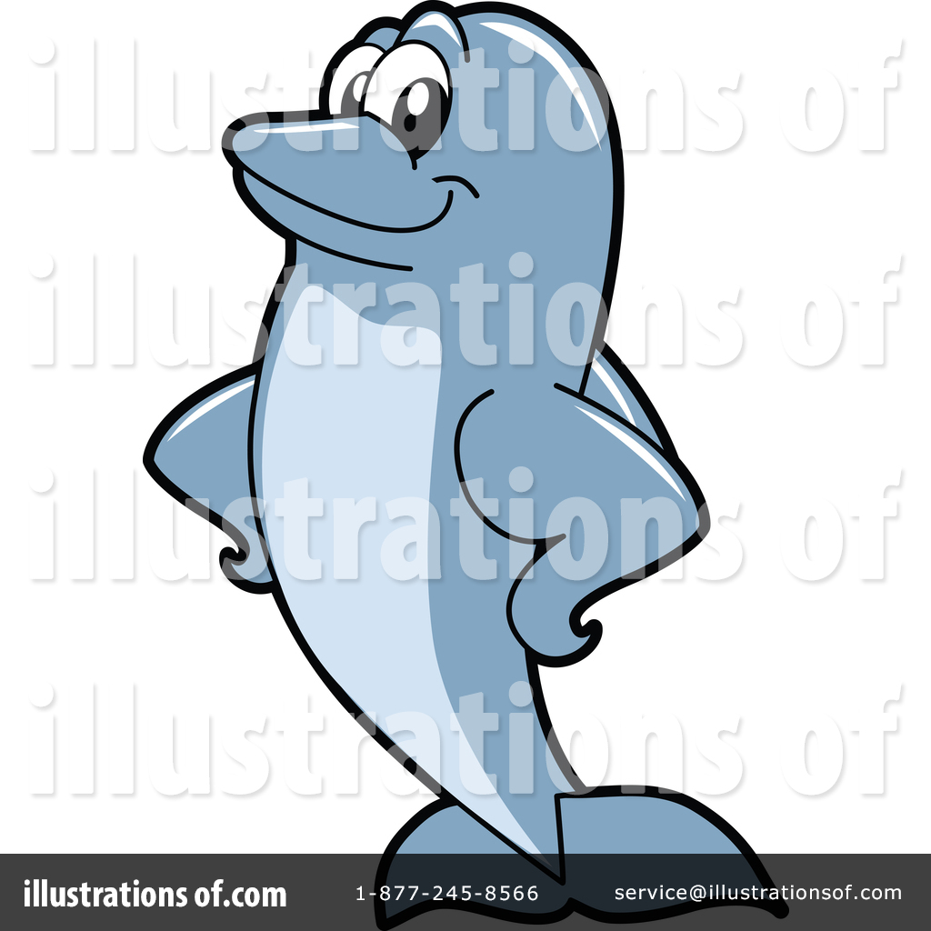1024x1024 Dolphin Mascot Clipart