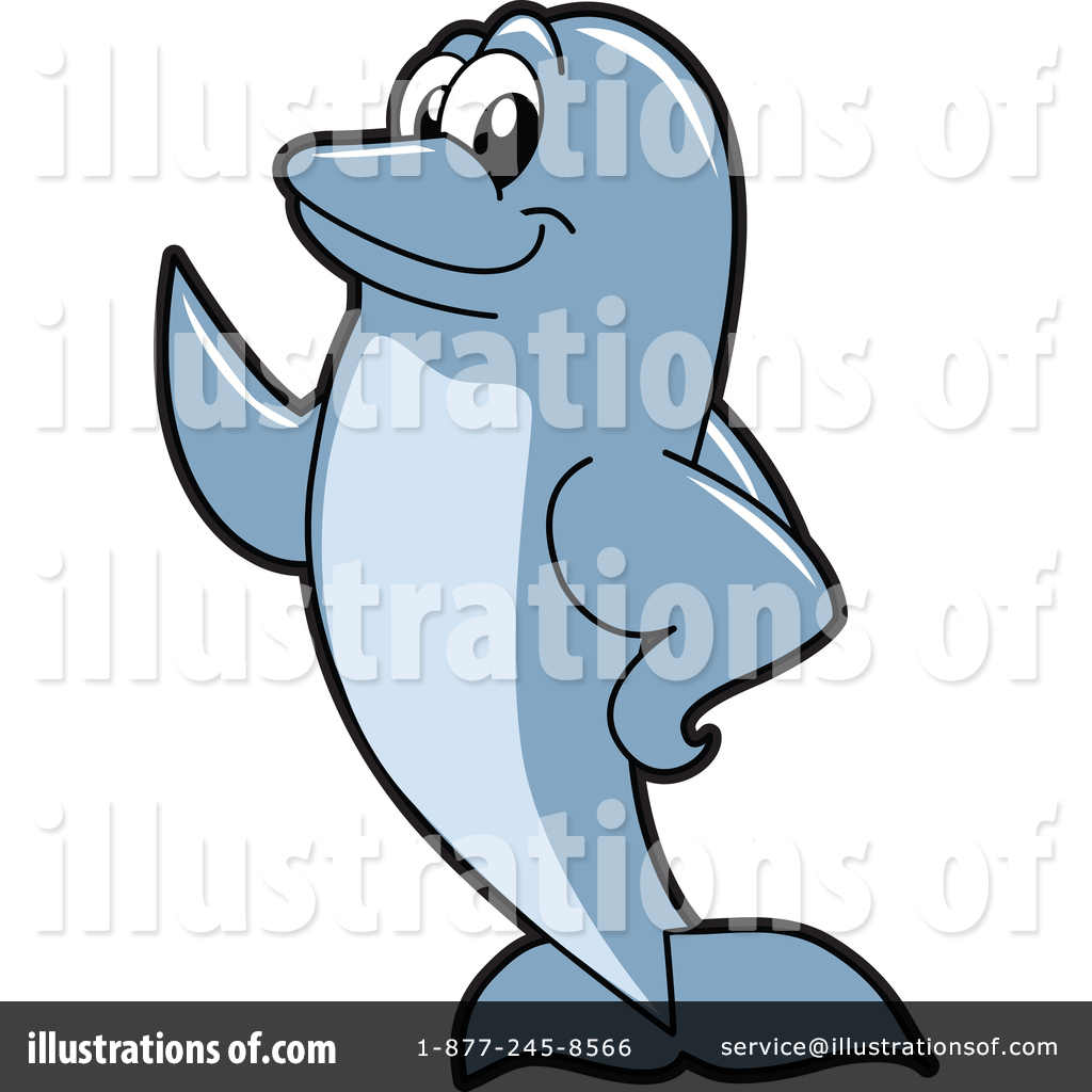 1024x1024 Dolphin Mascot Clipart