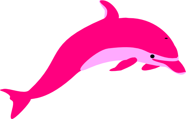600x386 Pink Dolphin Clipart Pink Dolphin
