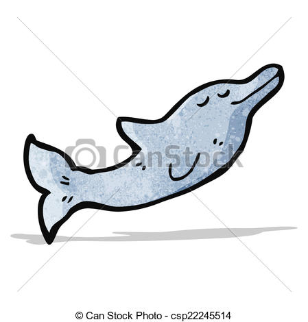 449x470 Cartoon Dolphin Vector Clip Art