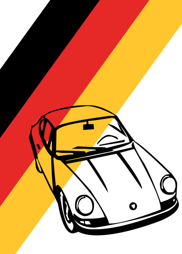 600x840 Porsche By Popculart Displate