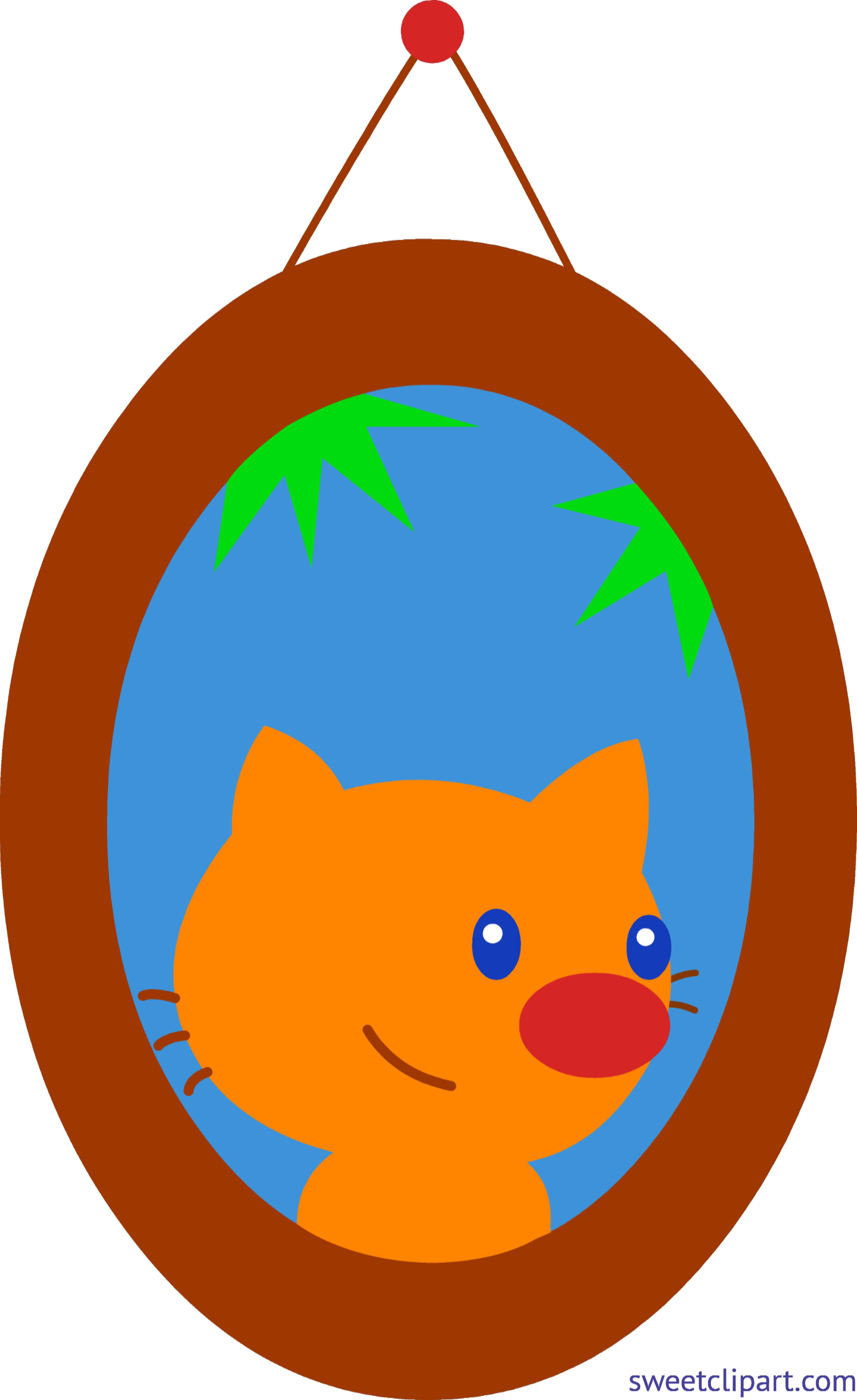 3282x5358 Pet Cat Framed Portrait Clip Art