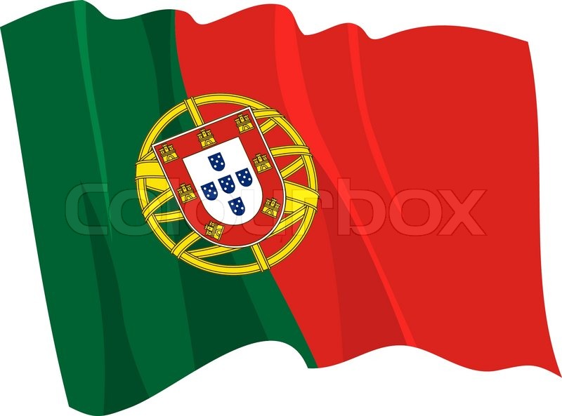 800x593 Political Waving Flag Of Portugal Stock Vector Colourbox