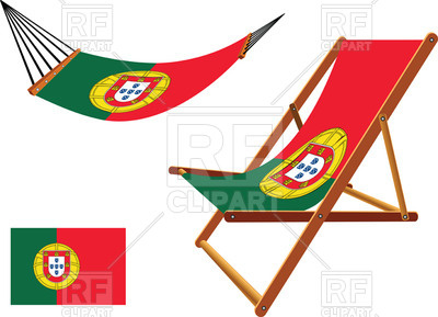 400x289 Portugal Flag Hammock And Deck Chair Royalty Free Vector Clip Art
