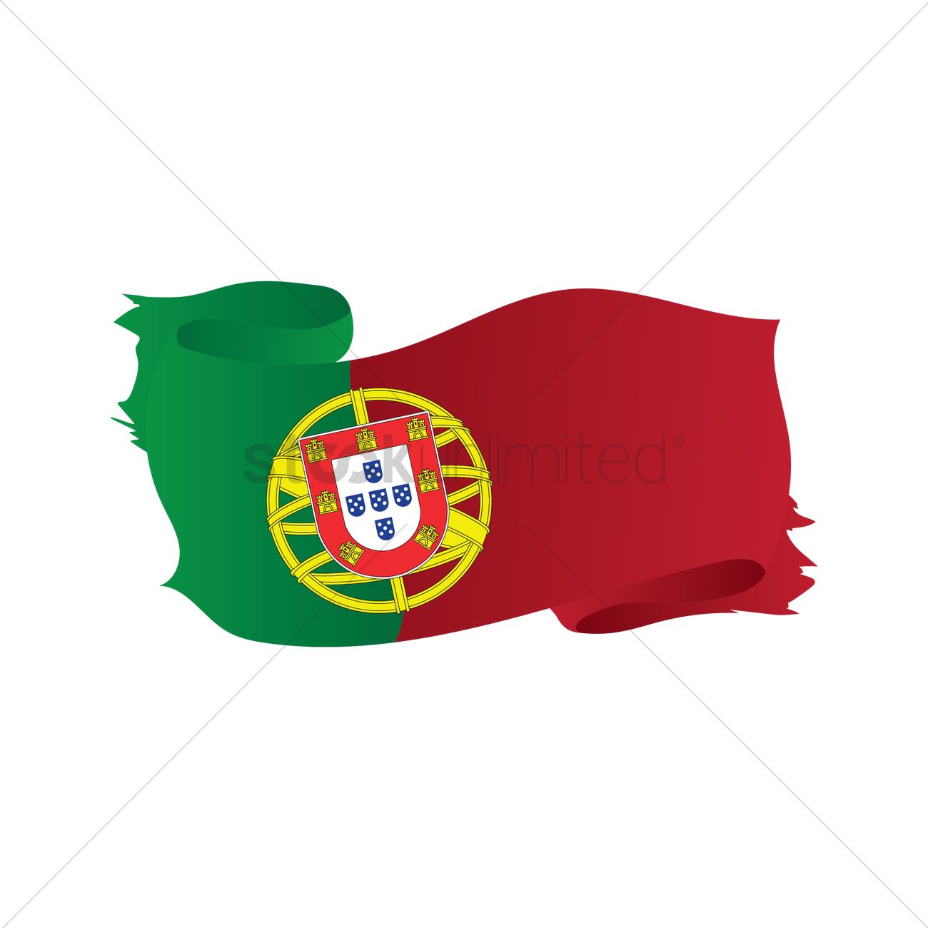 1300x1300 Portugal Flag Icon Vector Image