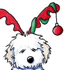 236x236 Original Drawing Playful Havanese Dog Breed Aceo Art Havanese