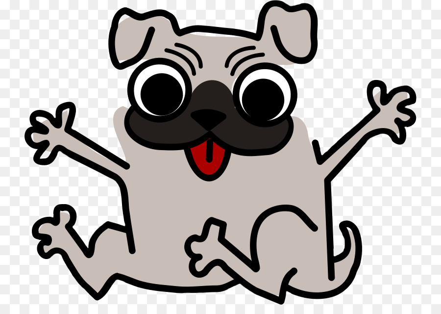 900x640 Pug Puppy Cat Funny Animal Clip Art