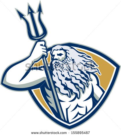 420x470 Illustration Of Roman God Of Sea Neptune Or Poseidon Of Greek