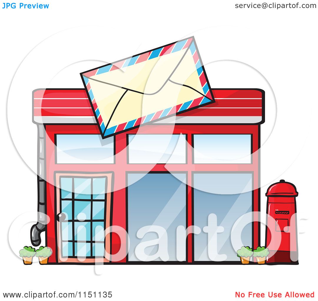 1080x1024 Clipart Of A Post Office