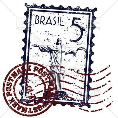 400x400 Postage Stamp With Symbol Of Rio De Janeiro