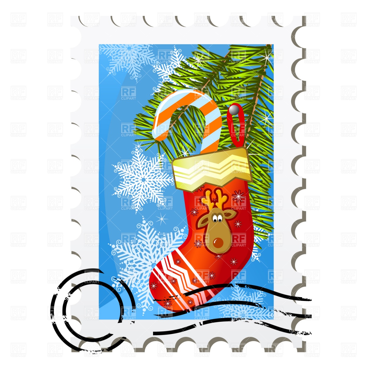 1200x1200 Christmas Stamp Clipart