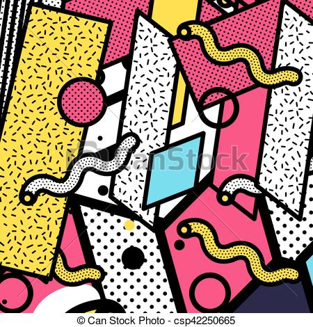 450x470 Glitched Horizontal Stripes. Colorful Night Lights. Digital