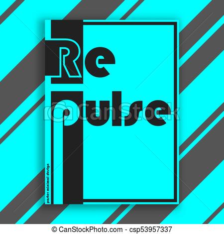 450x470 Repulse Interior Poster. Modern Cover Design For Magazine