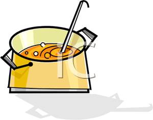 300x235 Clip Art Image A Ladle In A Soup Pot