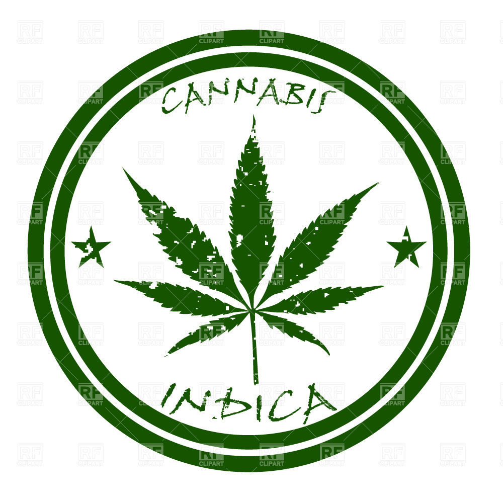 1000x1000 Cannabis Stamp Royalty Free Vector Clip Art Image