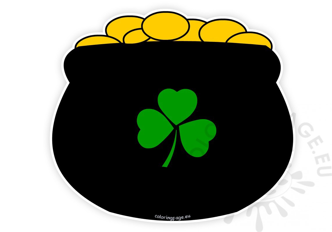 1142x798 St Patrick's Day Coloring Page Pot Of Gold Outline Coloring Page