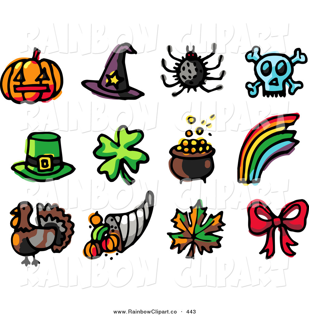 1024x1044 Vector Clip Art Of A Digital Set Of Holiday Icons Pumpkin, Witch