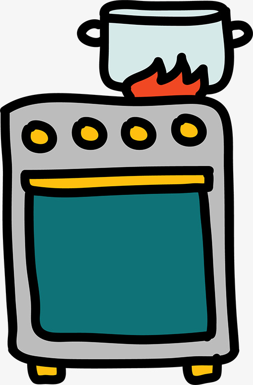 512x779 Kitchenware, Pots And Pans, Oven, Flames Png Image And Clipart