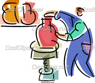 375x326 Pottery Cartoon Clipart