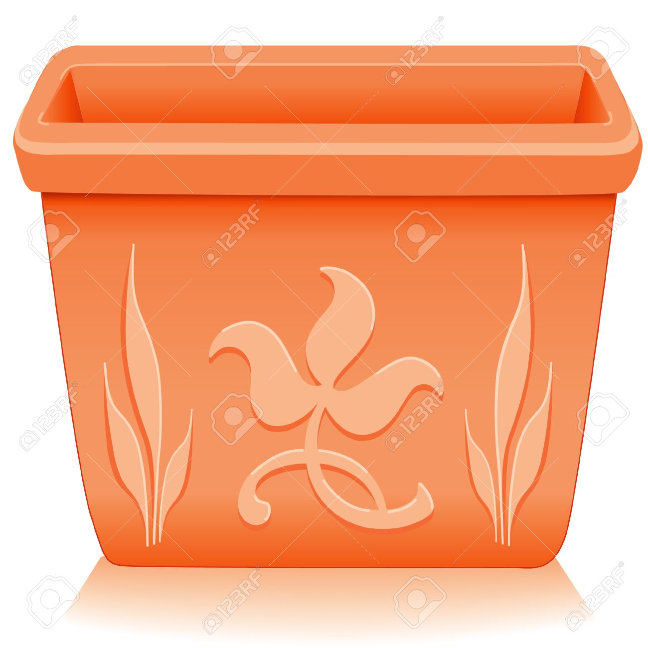 1300x1300 Terracotta Flower Pots Clipart
