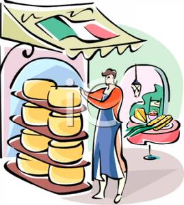 269x300 A Woman Looking At Pottery At An Outdoor Market