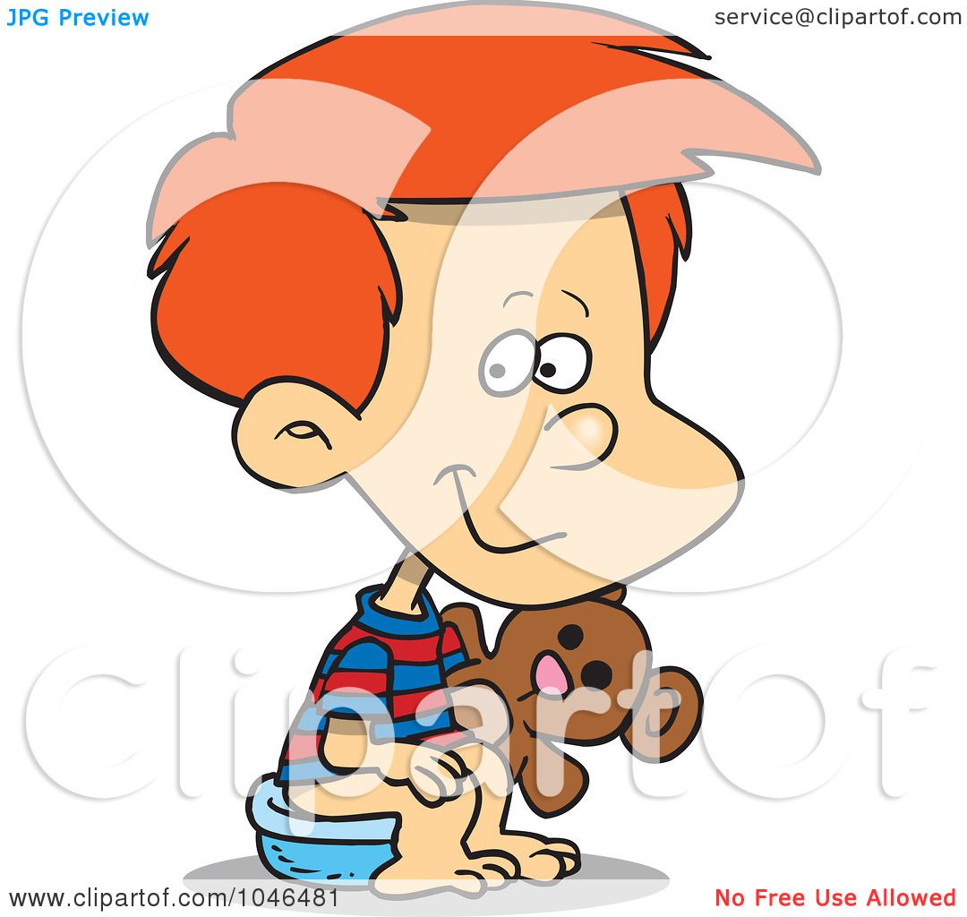 1080x1024 Royalty Free (Rf) Cliprt Illustration Of Cartoon Boy Using