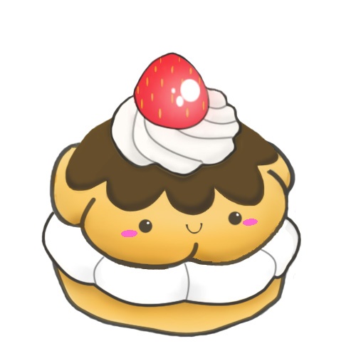 500x500 Cream Puff Clip Art