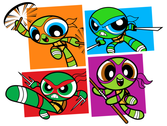 571x432 Power Puff Turtles Tee Fury Llc