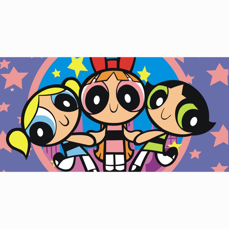 800x800 The Powerpuff Girls Printing 70140cm Bamboo Fiber Bath Beach