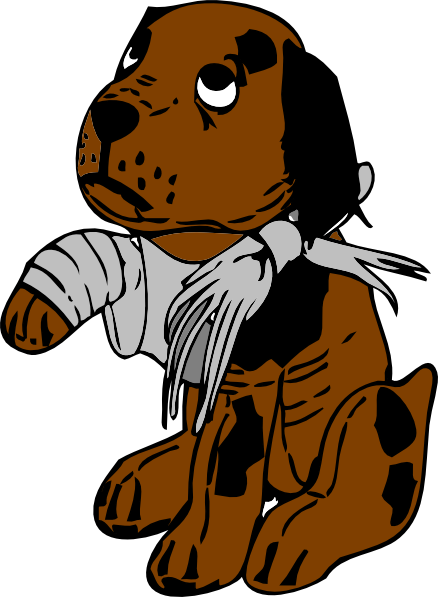 438x597 Collection Of Injured Dog Clipart High Quality, Free