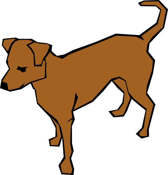 576x598 Brown Dog Cliparthot