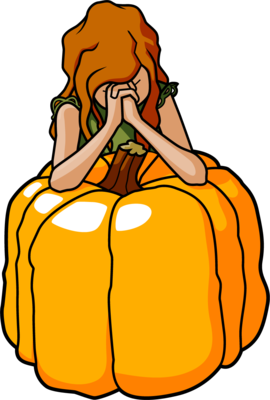 270x400 Image Praying On Pumpkin Thanksgiving Clip Art