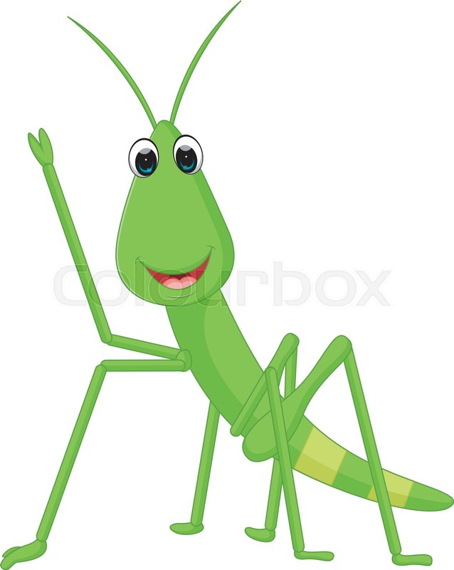 638x800 Illustration Of Praying Mantis Grasshopper Cartoon Stock Vector