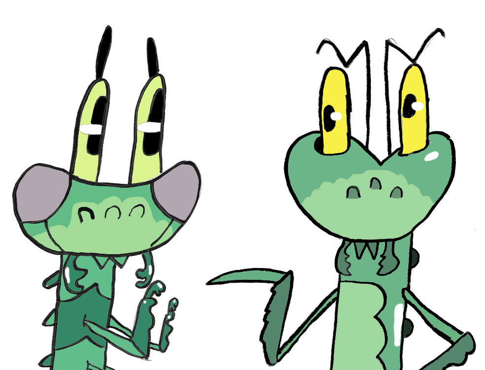 985x751 Mantis Clipart Cricket