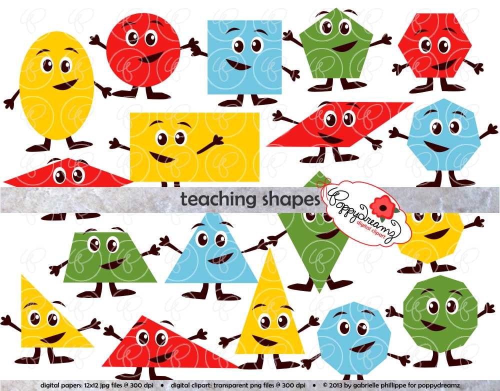 1000x782 Teaching Shapes Flashcards And Clipart
