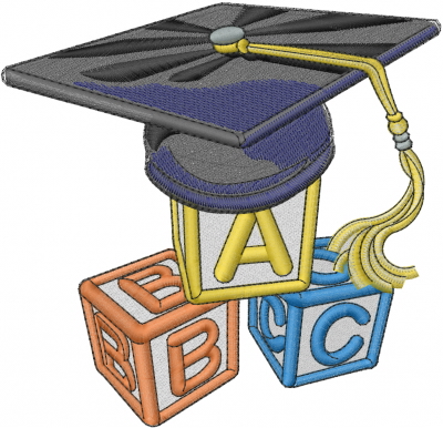 400x386 Preschool Graduation Embroidery Designs, Machine Embroidery