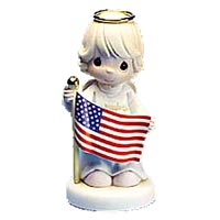 200x200 Precious Moments Patriotic Clip Art