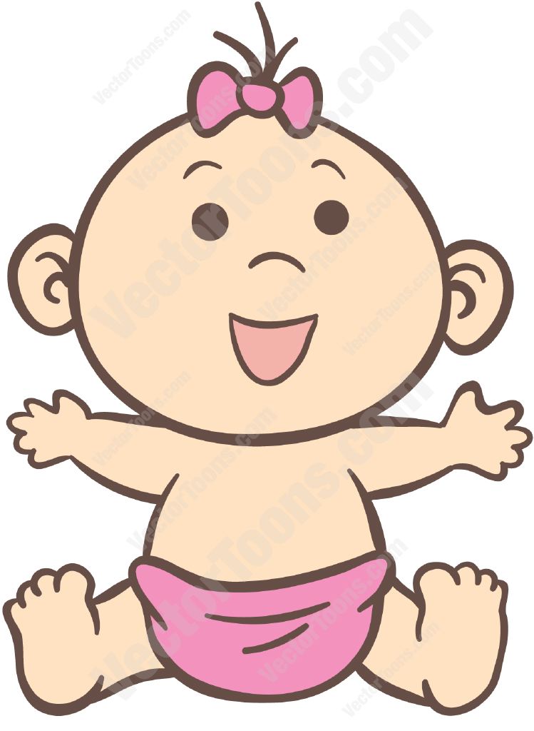 749x1024 Baby Girl Icons Clipart