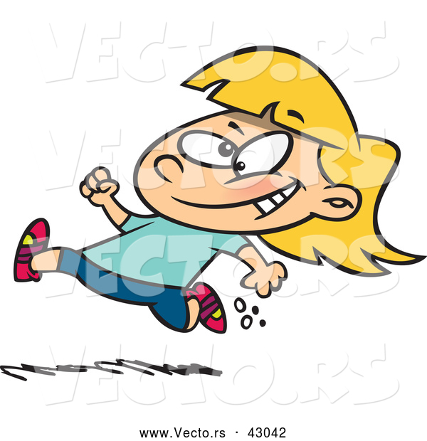 600x620 Little Girl Clipart Toon