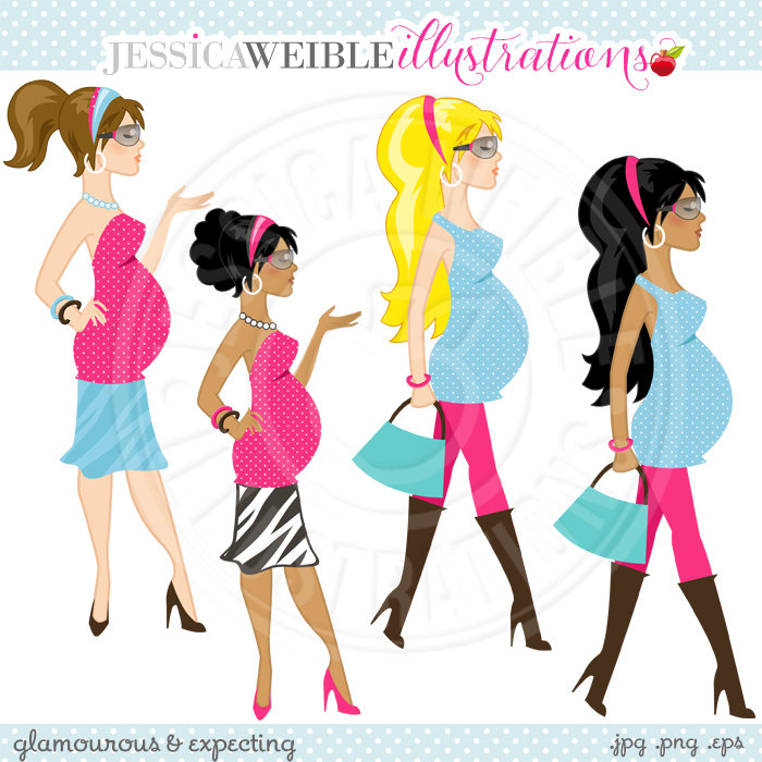 700x700 Pregnant Diva Clipart
